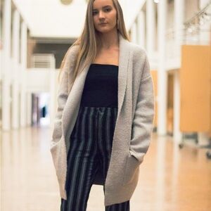 Gray sweater jacket